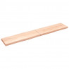 Blat stołu, 220x40x(2-6)cm, surowy lity dąb naturalną krawędzią