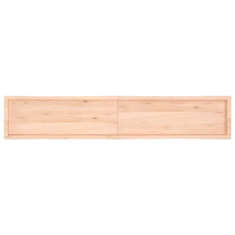 Blat stołu, 220x40x(2-6)cm, surowy lity dąb naturalną krawędzią