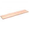 Blat stołu, 220x50x(2-6)cm, surowy lity dąb naturalną krawędzią
