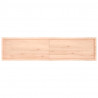 Blat stołu, 220x50x(2-6)cm, surowy lity dąb naturalną krawędzią