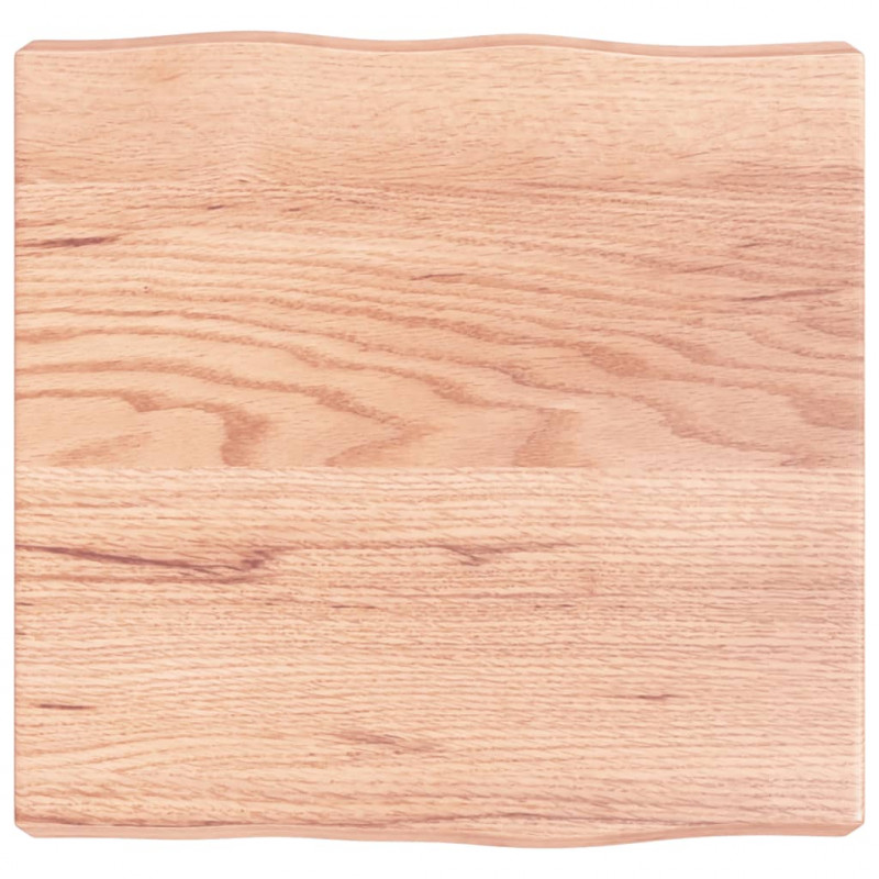 Blat, jasnobrązowy 40x40x(2-6) cm drewno z naturalną krawędzią