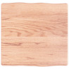 Blat, jasnobrązowy 40x40x(2-6) cm drewno z naturalną krawędzią