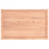 Blat jasnobrązowy 100x60x(2-4) cm drewno z naturalną krawędzią
