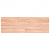 Blat jasnobrązowy 120x40x(2-4) cm drewno z naturalną krawędzią