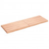 Blat jasnobrązowy 120x40x(2-4) cm drewno z naturalną krawędzią