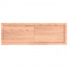 Blat jasnobrązowy 120x40x(2-4) cm drewno z naturalną krawędzią