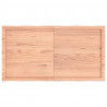 Blat jasnobrązowy 120x60x(2-6) cm drewno z naturalną krawędzią