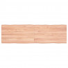 Blat, jasnobrązowy 140x40x(2-6) cm drewno z naturalną krawędzią