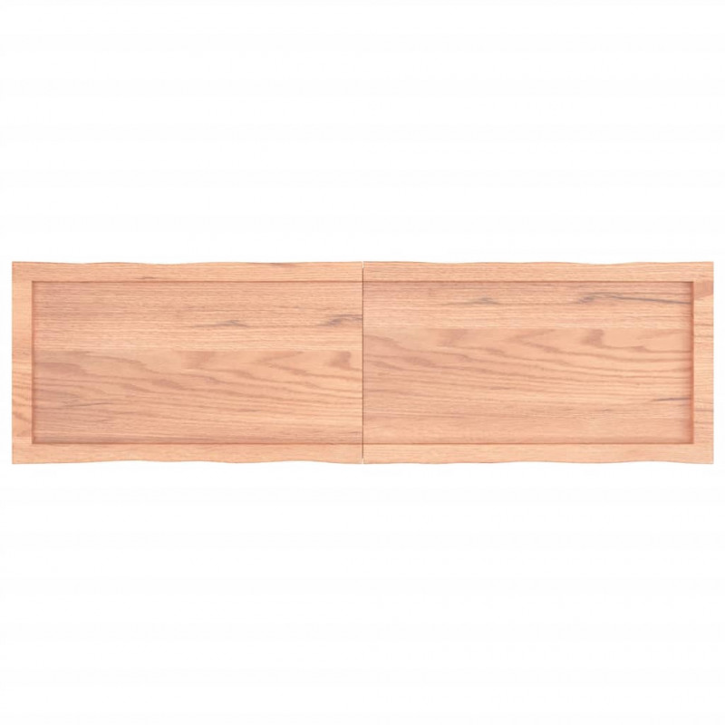 Blat, jasnobrązowy 140x40x(2-6) cm drewno z naturalną krawędzią