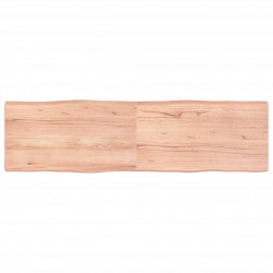 Blat, jasnobrązowy 180x50x(2-6) cm drewno z naturalną krawędzią