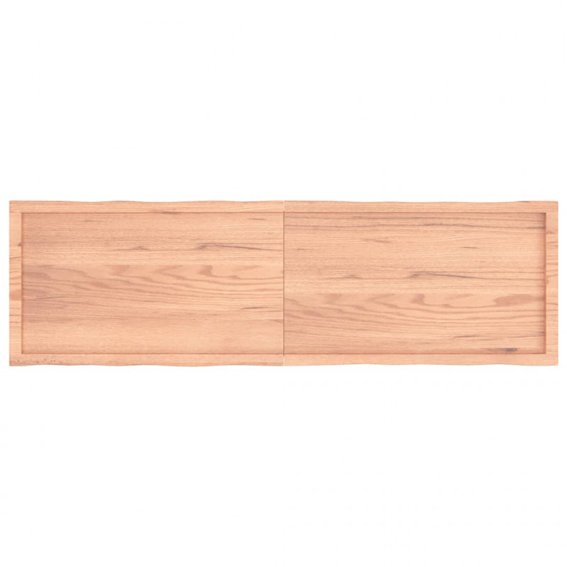Blat, jasnobrązowy 180x50x(2-6) cm drewno z naturalną krawędzią