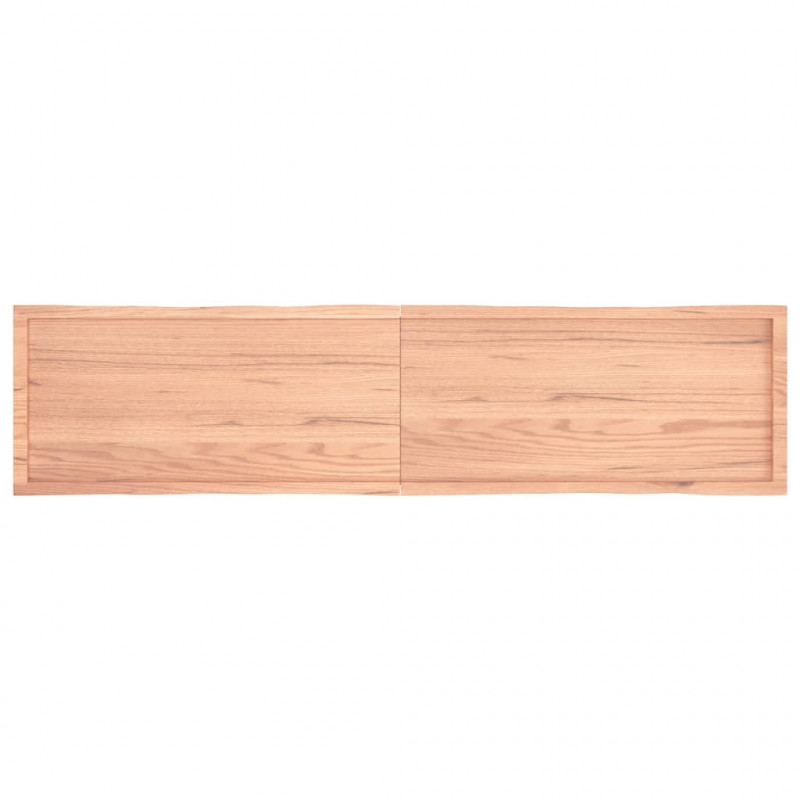 Blat, jasnobrązowy 220x50x(2-6) cm drewno z naturalną krawędzią