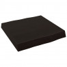Blat, ciemnobrązowy 40x40x(2-6) cm drewno z naturalną krawędzią