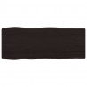 Blat ciemnobrązowy 100x40x(2-6) cm drewno z naturalną krawędzią