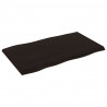 Blat ciemnobrązowy 100x60x(2-4) cm drewno z naturalną krawędzią