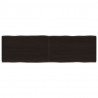 Blat ciemnobrązowy 140x40x(2-6) cm drewno z naturalną krawędzią