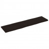 Blat, ciemnobrązowy 160x40x(2-4)cm drewno z naturalną krawędzią