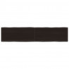 Blat ciemnobrązowy 180x40x(2-6) cm drewno z naturalną krawędzią