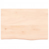 Blat stołu, 60x40x(2-6) cm, surowe lite drewno dębowe