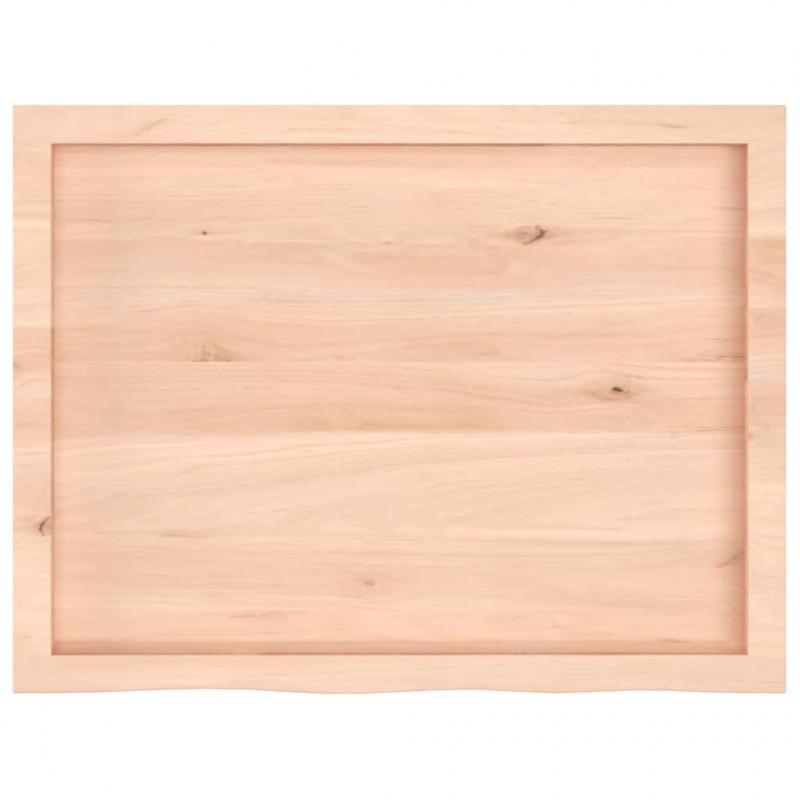 Blat stołu, 80x60x(2-4) cm, surowe lite drewno dębowe