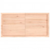 Blat stołu, 120x60x(2-4) cm, surowe lite drewno dębowe