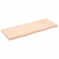 Blat stołu, 160x60x(2-6) cm, surowe drewno dębowe