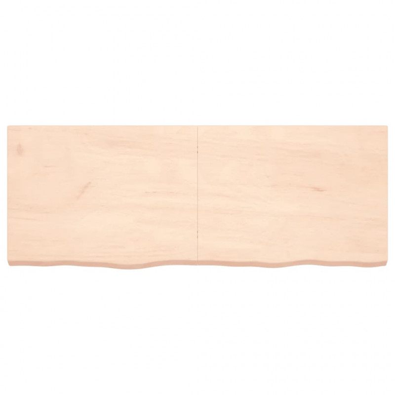 Blat stołu, 160x60x(2-6) cm, surowe drewno dębowe