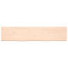 Blat stołu, 180x40x(2-6) cm, surowe lite drewno dębowe