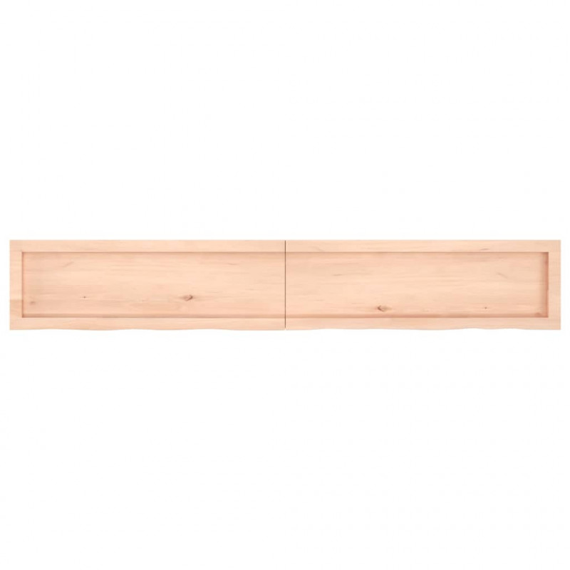 Blat stołu, 180x40x(2-6) cm, surowe lite drewno dębowe