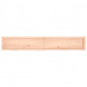 Blat stołu, 180x40x(2-6) cm, surowe lite drewno dębowe