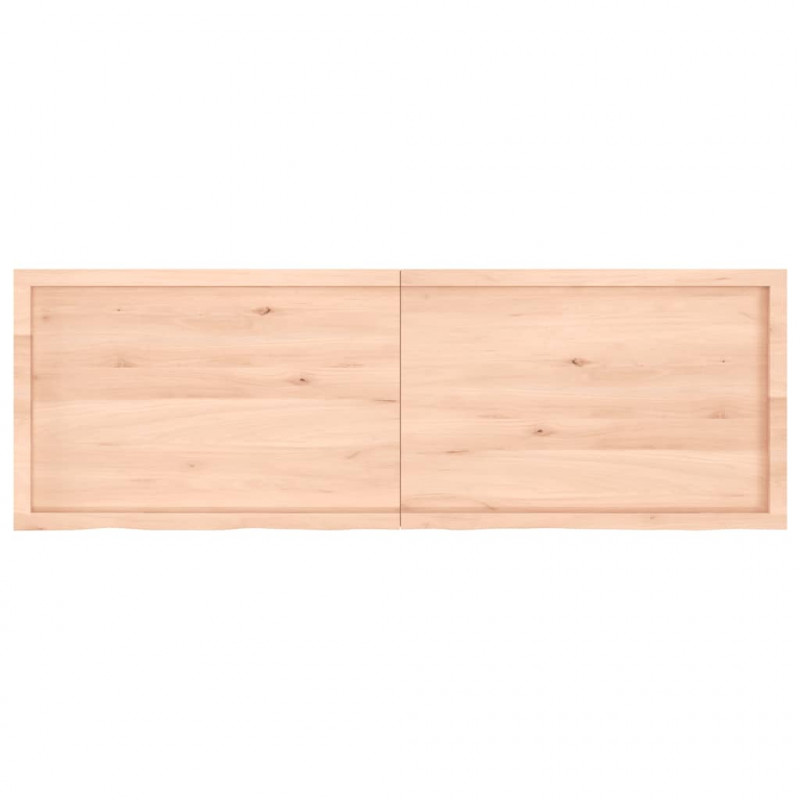 Blat stołu, 180x60x(2-6) cm, surowe lite drewno dębowe