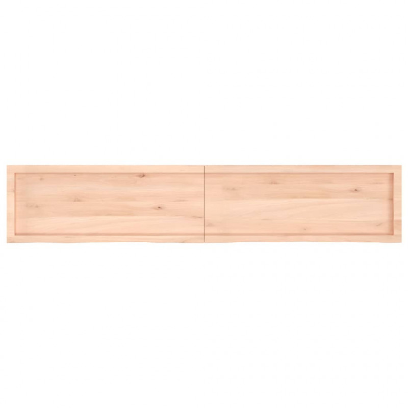 Blat stołu, 200x40x(2-6) cm, surowe lite drewno dębowe