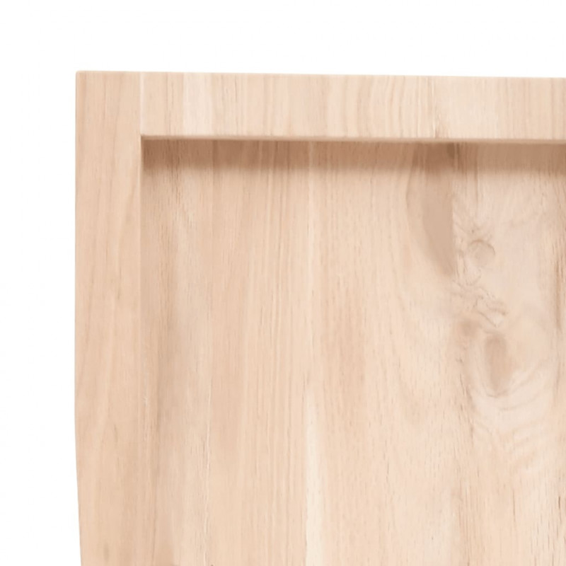 Blat stołu, 200x40x(2-6) cm, surowe lite drewno dębowe