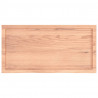Blat do stołu, jasnobrązowy, 100x50x(2-6)cm, lite drewno dębowe