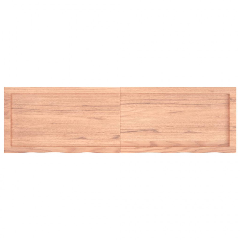 Blat do stołu, jasnobrązowy, 140x40x(2-6)cm, lite drewno dębowe