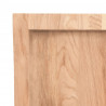 Blat do stołu, jasnobrązowy, 140x40x(2-6)cm, lite drewno dębowe