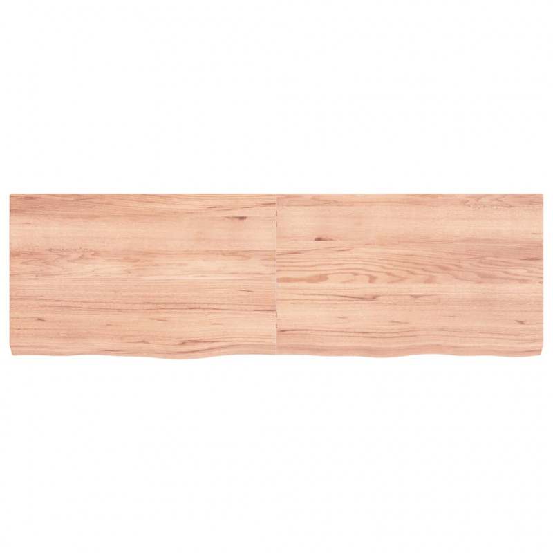 Blat do stołu, jasnobrązowy, 160x50x(2-6)cm, lite drewno dębowe