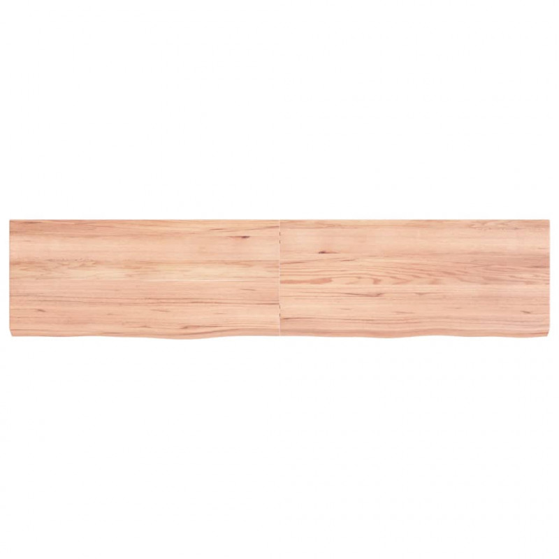 Blat do stołu, jasnobrązowy, 180x40x(2-6)cm, lite drewno dębowe
