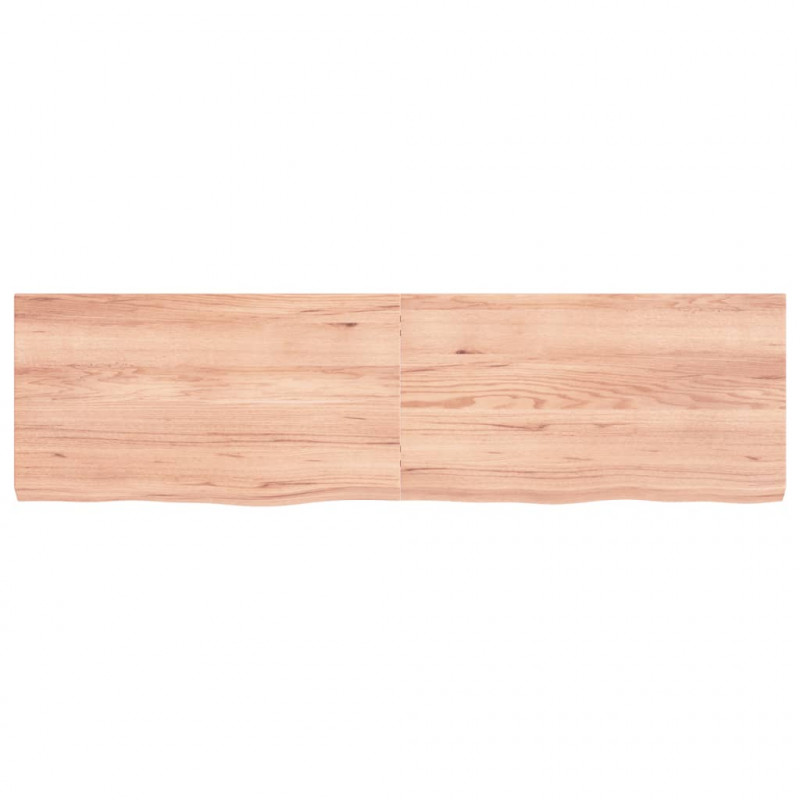 Blat do stołu, jasnobrązowy, 180x50x(2-6)cm, lite drewno dębowe