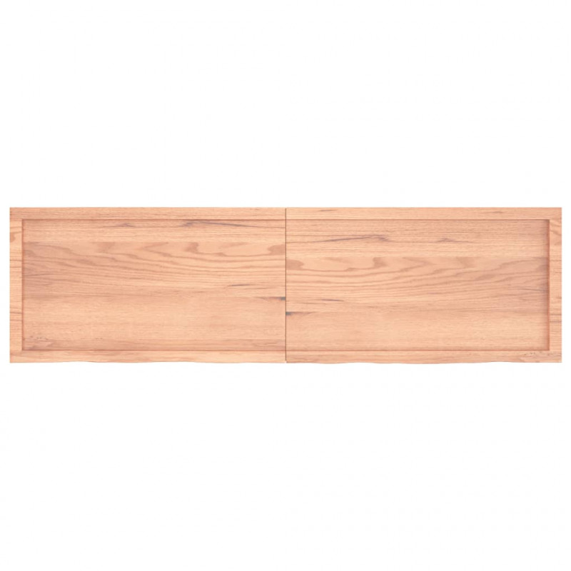 Blat do stołu, jasnobrązowy, 180x50x(2-6)cm, lite drewno dębowe