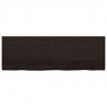 Blat stołu, ciemnobrązowy, 180x60x(2-4) cm, lite drewno dębowe
