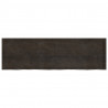 Blat stołu, ciemnobrązowy, 200x60x(2-6) cm, lite drewno dębowe