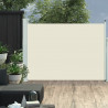 Wysuwana markiza boczna na taras, 100 x 500 cm, kremowa