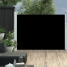 Wysuwana markiza boczna na taras, 120 x 500 cm, czarna