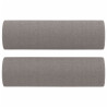 2-osobowa sofa z poduszkami, taupe, 140 cm, tkanina