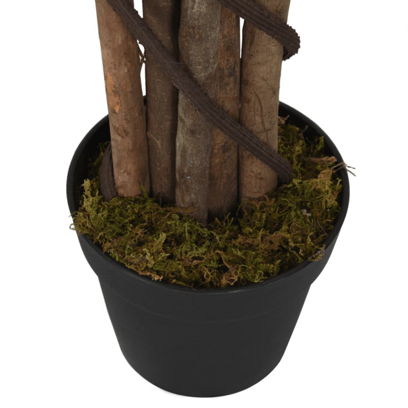 Sztuczny figowiec dębolistny, 96 liści, 80 cm, zielony