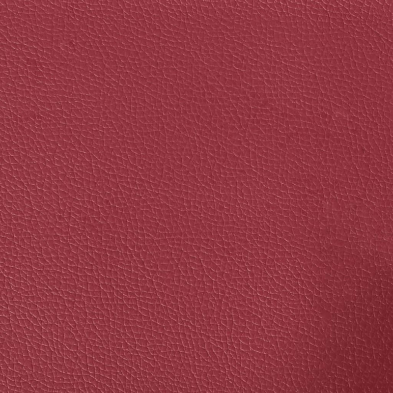 3-osobowa sofa z podnóżkiem, winna czerwień, 180 cm, ekoskóra