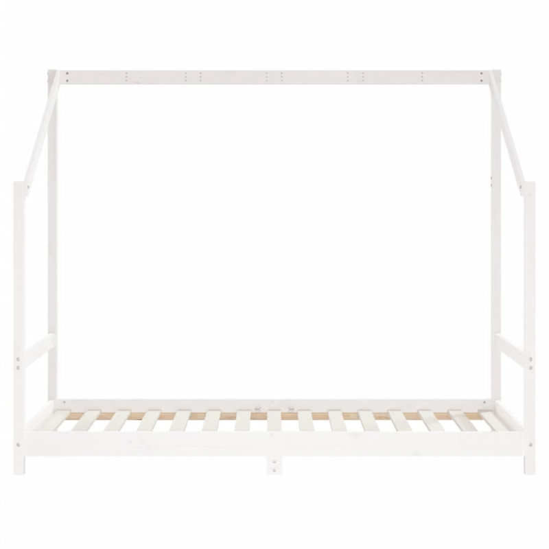 Rama łóżka dziecięcego, biała, 2x(90x190) cm, drewno sosnowe