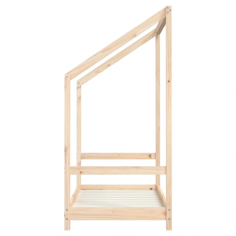 Rama łóżka dziecięcego, 2x(70x140) cm, lite drewno sosnowe