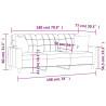 3-osobowa sofa z poduszkami, kremowa, 180 cm, sztuczna skóra